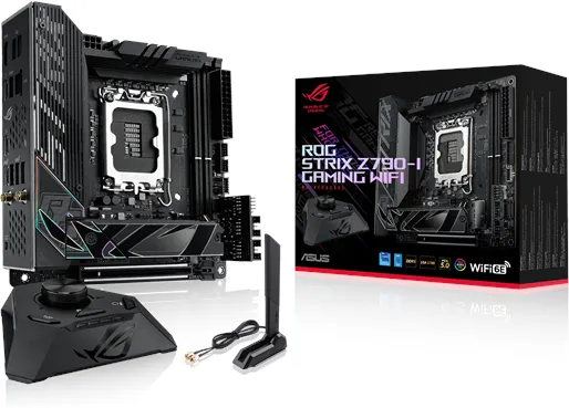 ASUS ROG STRIX Z790-I GAMING WIFI Moderkort - Intel Z790 - Intel LGA1700-sockel - DDR5 RAM - Mini-ITX
