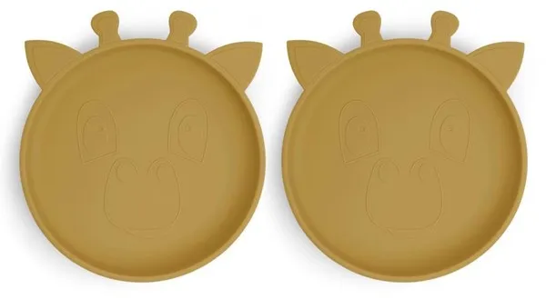 Nuuroo Akila silikonplatta 2 stycken - Dusty Tellow