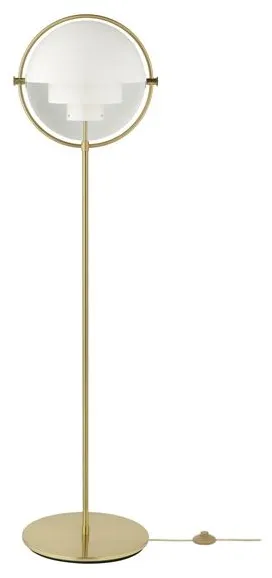 GUBI Multi-Lite Golvlampa Mässing & Vit