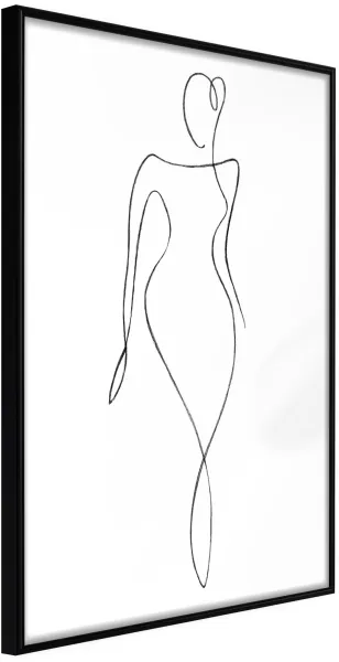 ARTGEIST Affisch med ram - Impeccable Figure Guld 40x60