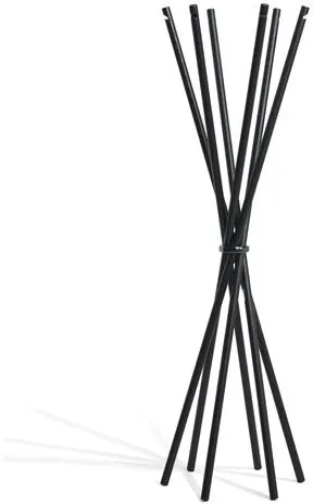 Møbel Copenhagen Coat Klädställ Svartlackerad Ask/Satin Svart